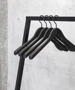 HAY Soft Coat Hanger / 4 Pcs Wide Black