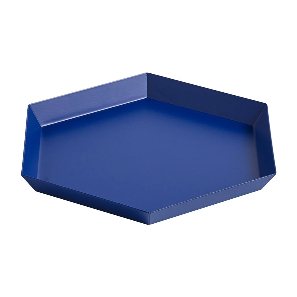 HAY Small Royal Blue Kaleido Hexagon Tray 3 HAY Small Royal Blue Kaleido Hexagon Tray