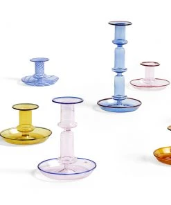 HAY Pink Flare Candleholder - Small