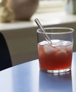 HAY Set of 6 Glass Cocktail Sip Straws