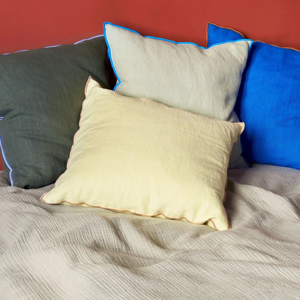 HAY Outline Cushion - Vivid Blue 7 HAY Outline Cushion - Vivid Blue