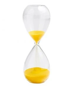 HAY Lemon Yellow Time Hourglass - Sand timer 15 min