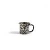 HAY Taza Enamel Mug Sprinkle Black