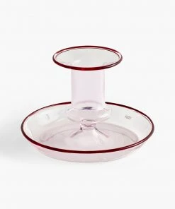 HAY Pink Flare Candleholder - Small