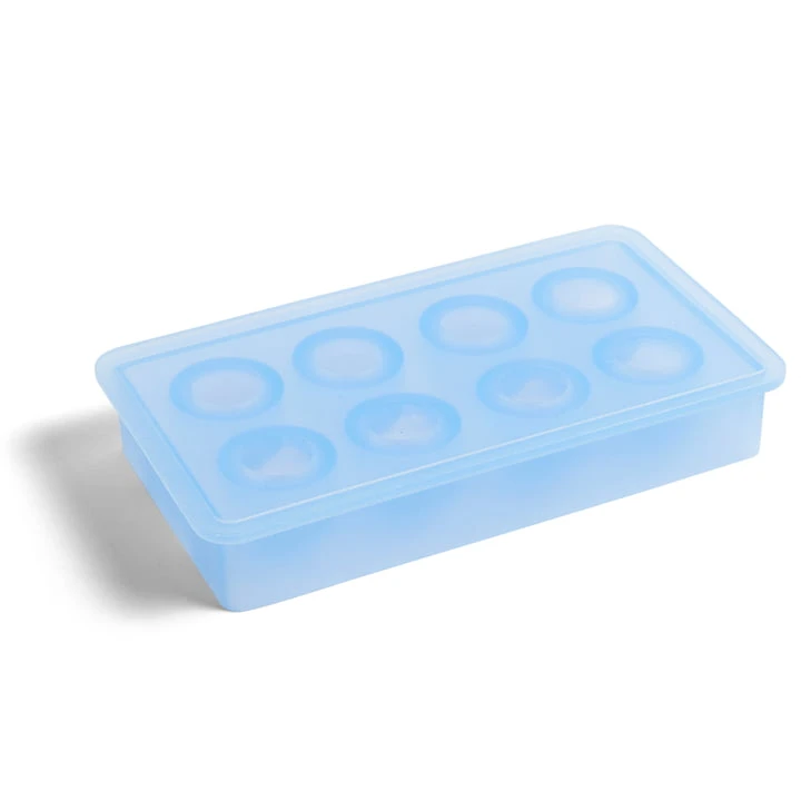 HAY Ice Cube Tray Round Blue 3 HAY Ice Cube Tray Round Blue