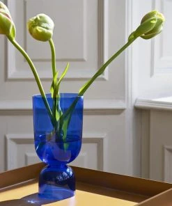 HAY Small Electric Blue Bottoms Up Vase