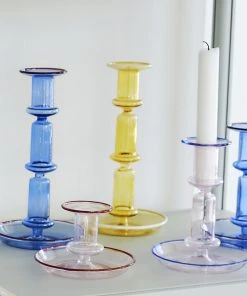 HAY Flare Candleholder - Medium Pink