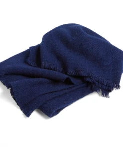 HAY Mono Blanket, 100% Wool - Midnight Blue