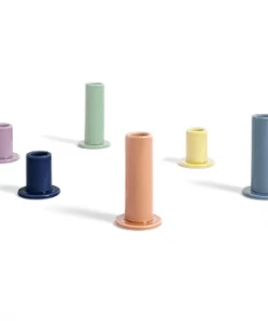 HAY Tube Candleholder - Small - Midnight Blue