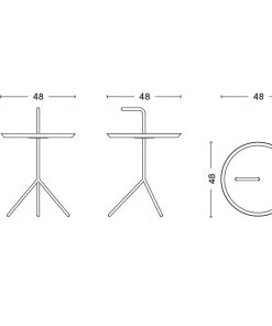 HAY Black DLM Side Table - XL 8 HAY Black DLM Side Table - XL