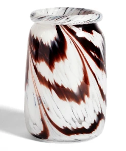 HAY HAY Splash Vase / Roll Neck L Coffee and White