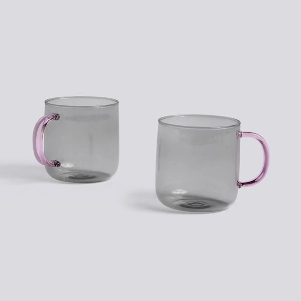 HAY Borosilicate Mug 2-Pack 3 HAY Borosilicate Mug 2-Pack