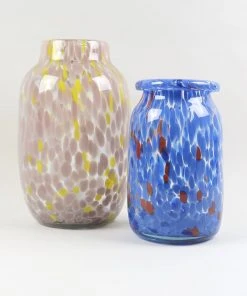 HAY Hand Blown Splash Vase – Light Pink & Yellow – Large 14 HAY Hand Blown Splash Vase – Light Pink & Yellow – Large