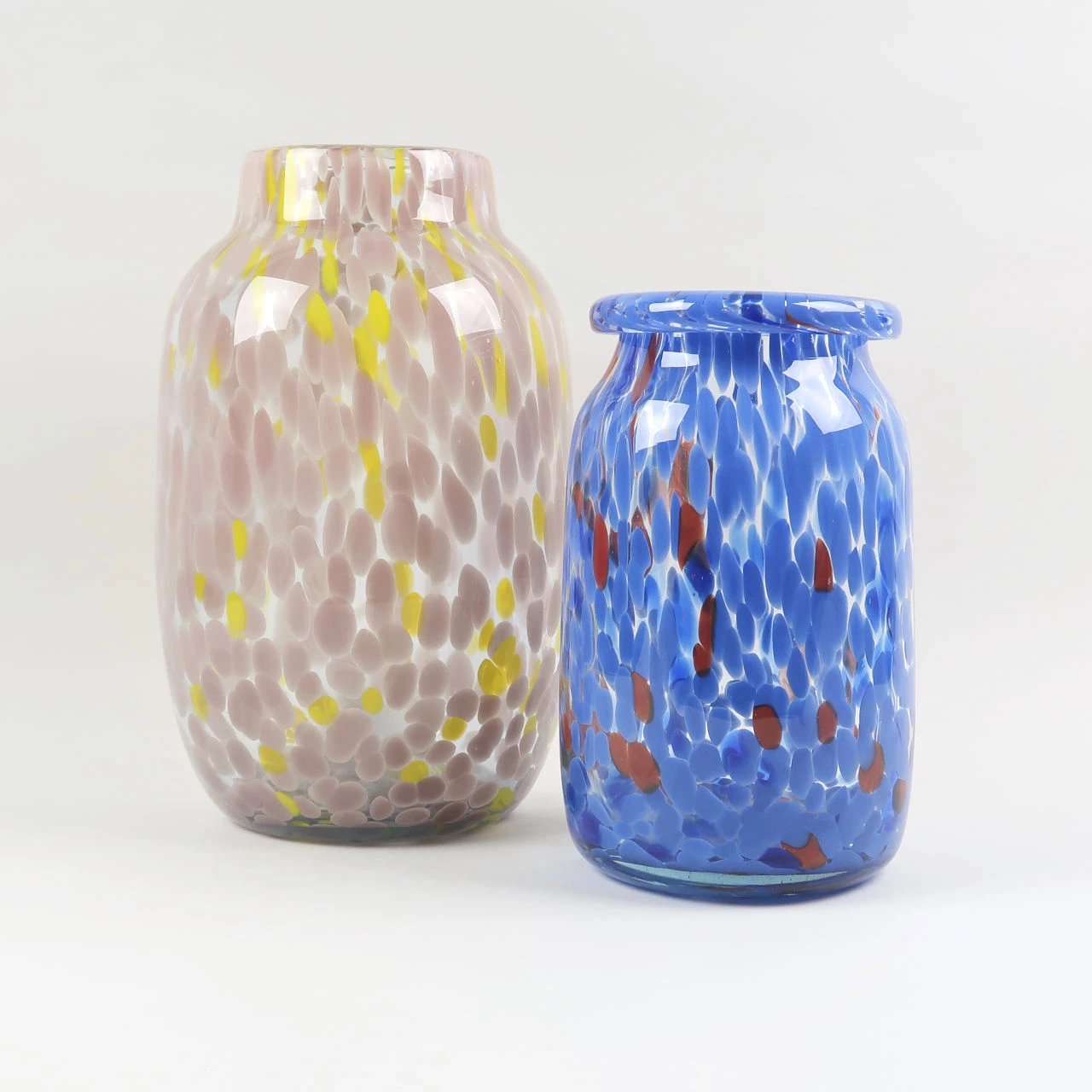 HAY Hand Blown Splash Vase – Light Pink & Yellow – Large 7 HAY Hand Blown Splash Vase – Light Pink & Yellow – Large