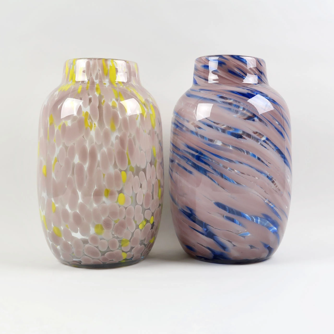 HAY Hand Blown Splash Vase – Light Pink & Yellow – Large 9 HAY Hand Blown Splash Vase – Light Pink & Yellow – Large