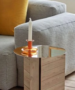 HAY Amber Flare Glass Candlestick 17 HAY Amber Flare Glass Candlestick