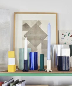 HAY Candleholder Arcs Small Dark Blue