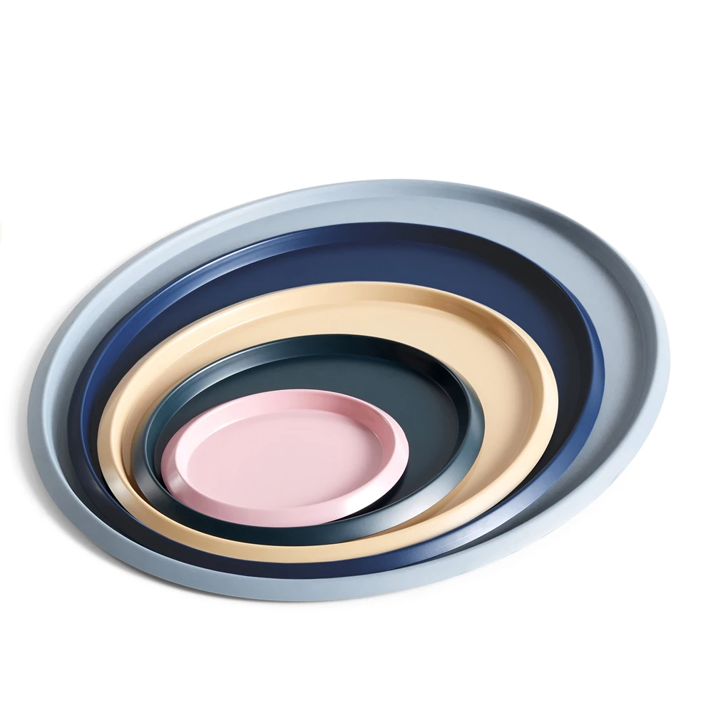 HAY Ellipse Tray S Dark Green 6 HAY Ellipse Tray S Dark Green