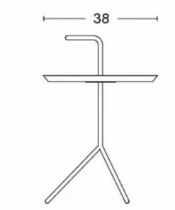 HAY Grey DLM Side Table