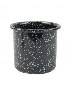 HAY Enamel Herb Pot - Sprinkle Black 16 HAY Enamel Herb Pot - Sprinkle Black