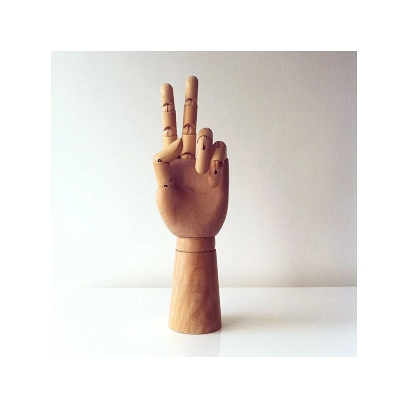 HAY Large Wooden Hand Deco 5 HAY Large Wooden Hand Deco