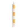 HAY Stripe Candle - Yellow and White