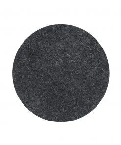 HAY Set of 4 Dark Grey Felt Placemats