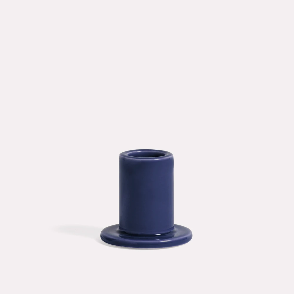 HAY Tube Candle Holder S Midnight Blue 3 HAY Tube Candle Holder S Midnight Blue