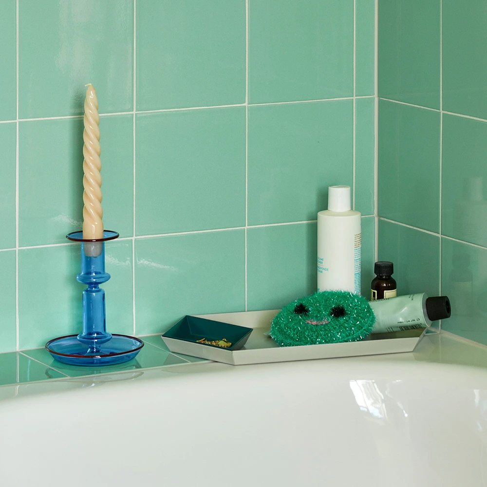 HAY Emerald Green Steel Kaleido S Tray 5 HAY Emerald Green Steel Kaleido S Tray