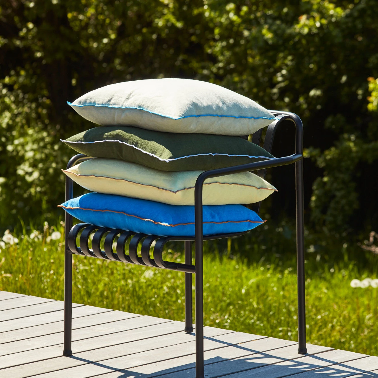 HAY Outline Cushion - Vivid Blue 5 HAY Outline Cushion - Vivid Blue