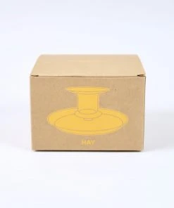 HAY Amber Flare Glass Candlestick 23 HAY Amber Flare Glass Candlestick