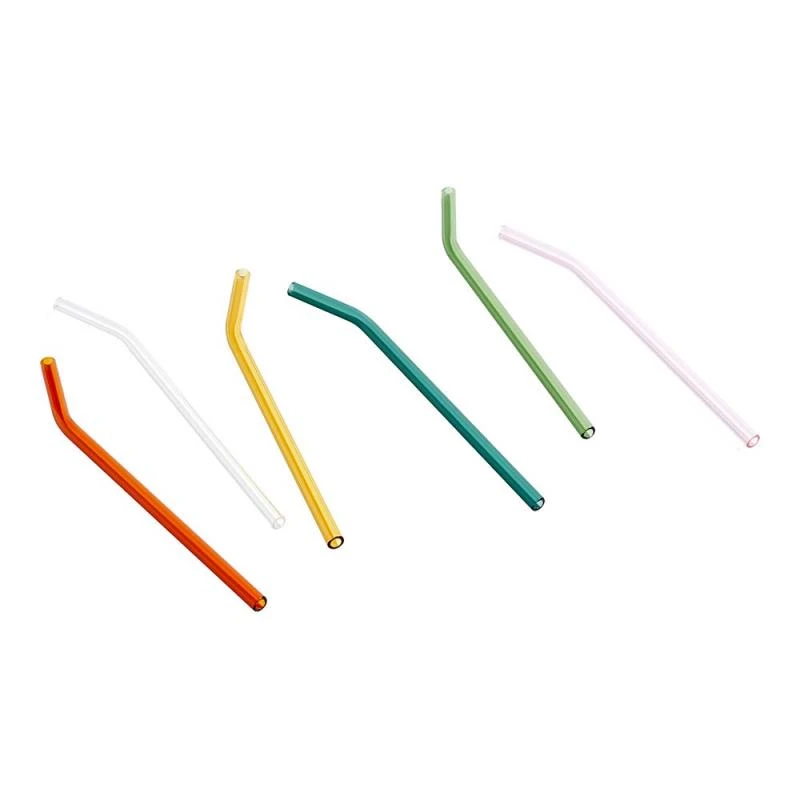 HAY Set of 6 Multi Smooth Sip Straw 3 HAY Set of 6 Multi Smooth Sip Straw