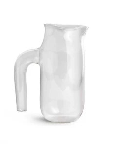 HAY Glass and Painted Metal Jug