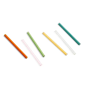HAY Set of 6 Multicoloured Reusable Glass Sip Cocktail Straws 3 HAY Set of 6 Multicoloured Reusable Glass Sip Cocktail Straws