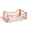 HAY Colour Crate M 14.5 L Soft Pink 1 HAY Colour Crate M 14.5 L Soft Pink