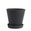 HAY Macetero Flowerpot L Black 2 HAY Macetero Flowerpot L Black