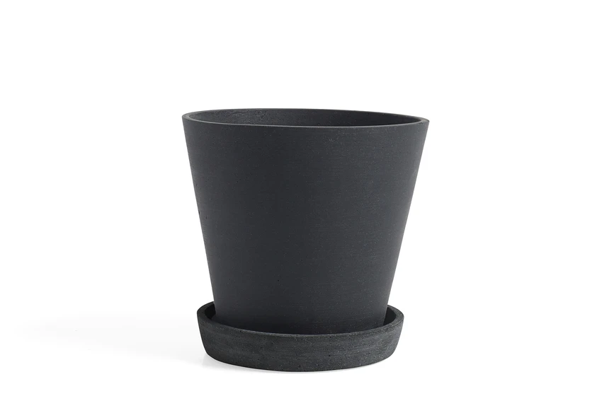 HAY Macetero Flowerpot L Black 3 HAY Macetero Flowerpot L Black