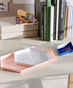 HAY White Steel Kaleido S Tray 7 HAY White Steel Kaleido S Tray