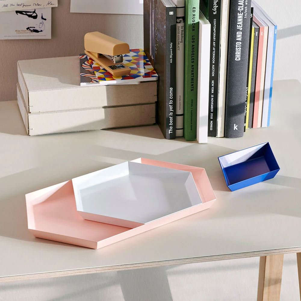 HAY White Steel Kaleido S Tray 5 HAY White Steel Kaleido S Tray