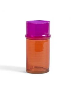 HAY Orange and Pink Moroccan Vase S