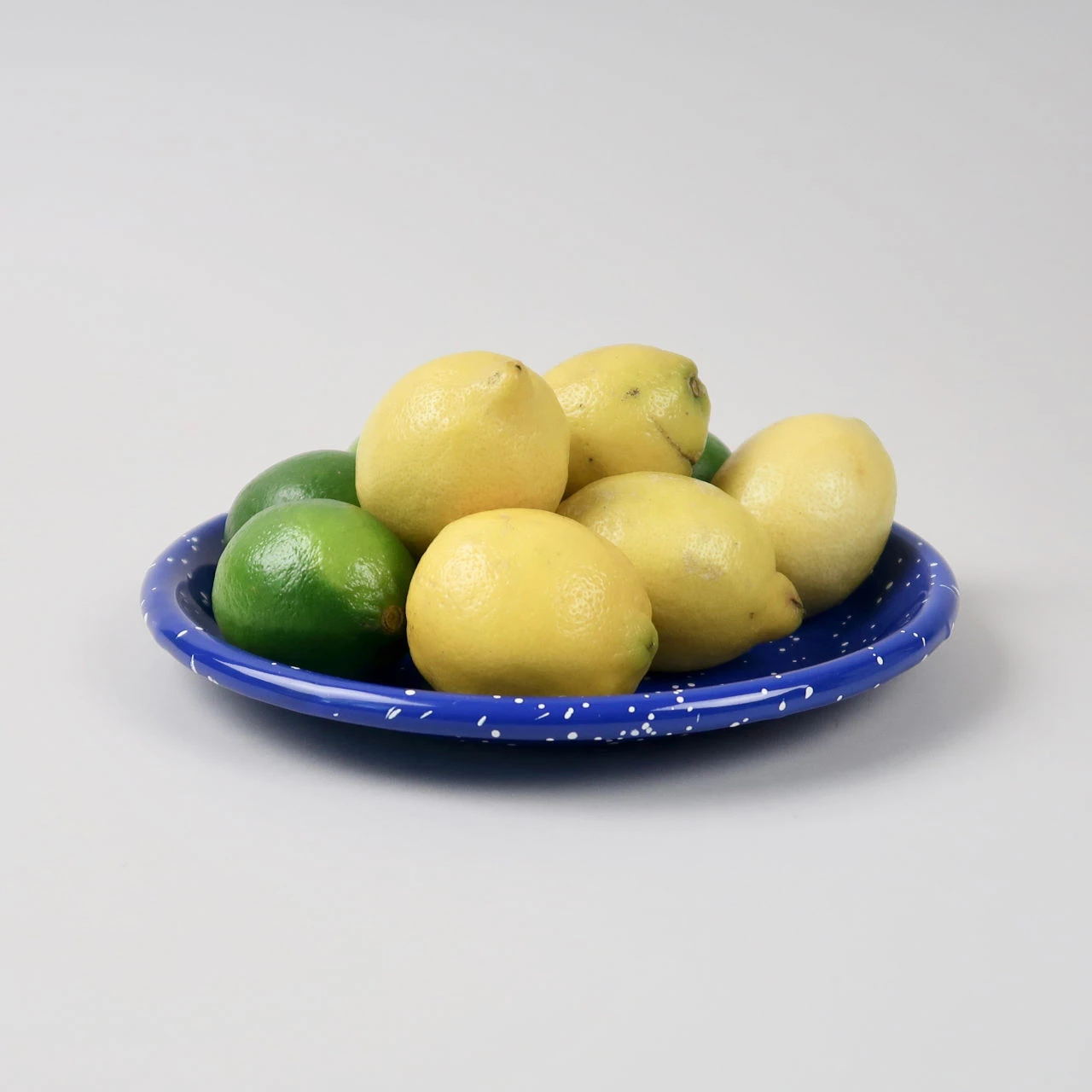 HAY Enamel Deep Plate Medium Speckle Blue 7 HAY Enamel Deep Plate Medium Speckle Blue