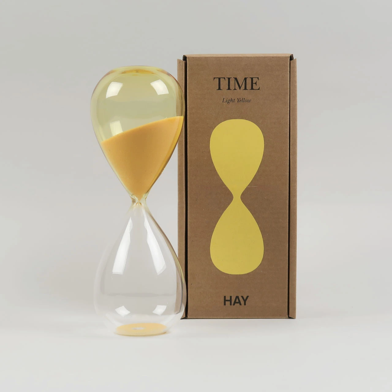 HAY Glass Sand Timer - Large - Light Yellow 5 HAY Glass Sand Timer - Large - Light Yellow