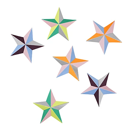 HAY Pack Of 6 Decorative Twinkle Stars 4 HAY Pack Of 6 Decorative Twinkle Stars