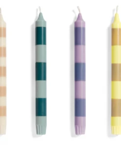 HAY Stripe Candle - Steel Blue and Light Blue 14 HAY Stripe Candle - Steel Blue and Light Blue