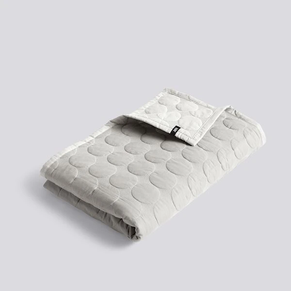 HAY Light Grey Large Mega Dot Quilted Throw 3 HAY Light Grey Large Mega Dot Quilted Throw