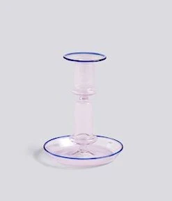 HAY Flare Medium Pink with Blue Rim