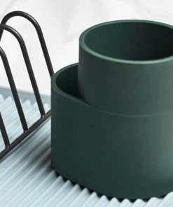 HAY Dark Green Silicone Cutlery Holder