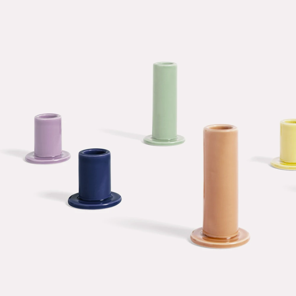 HAY Tube Candle Holder S Midnight Blue 4 HAY Tube Candle Holder S Midnight Blue