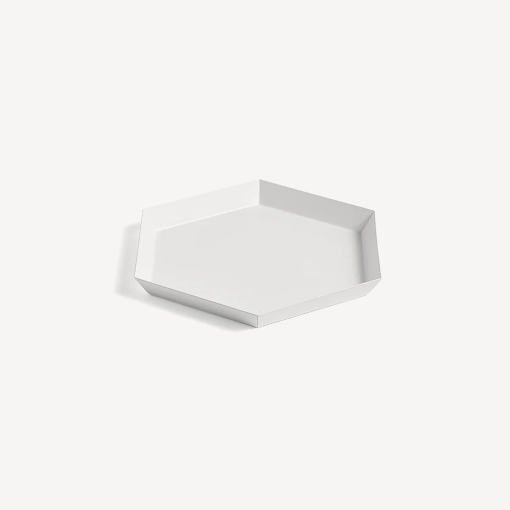 HAY White Steel Kaleido S Tray 3 HAY White Steel Kaleido S Tray