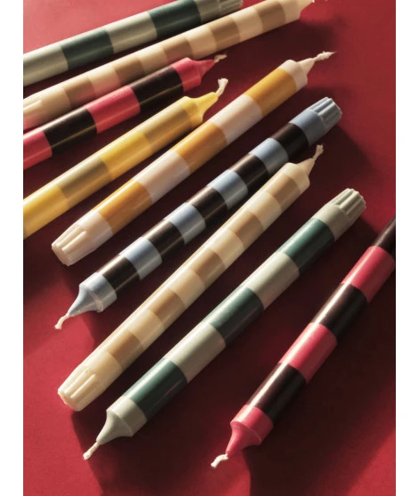 HAY Candle Set of 4 Stripe Douce 4 HAY Candle Set of 4 Stripe Douce